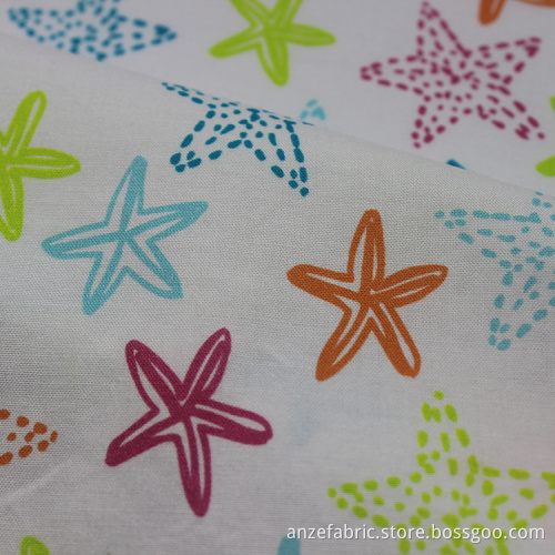 Custom printed poplin fabric cotton rayon fabric